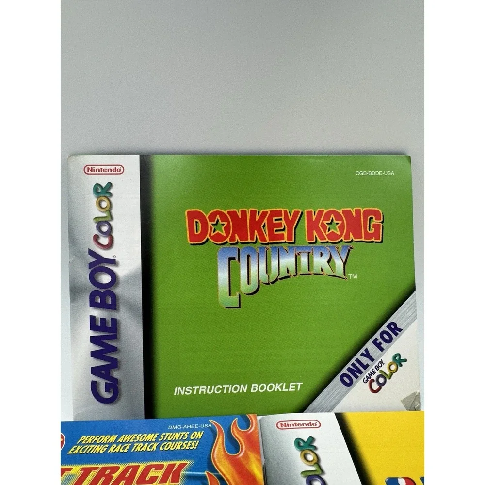 Nintendo GameBoy Color Manual Lot Of 7 -NO GAMES Frogger Donkey Kong Country Etc